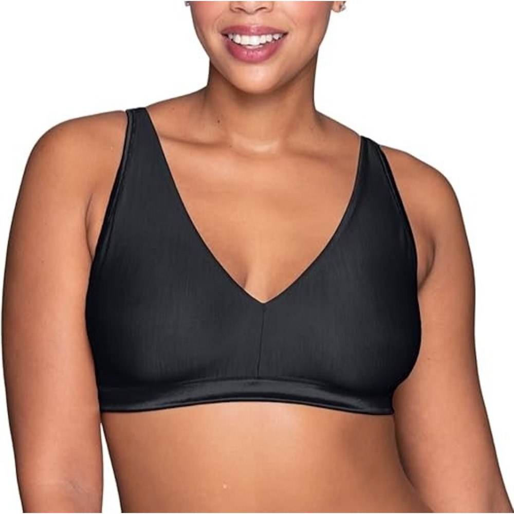 Vanity Fair Womens Wireless Bralette Midnight Black‎ Small A004034